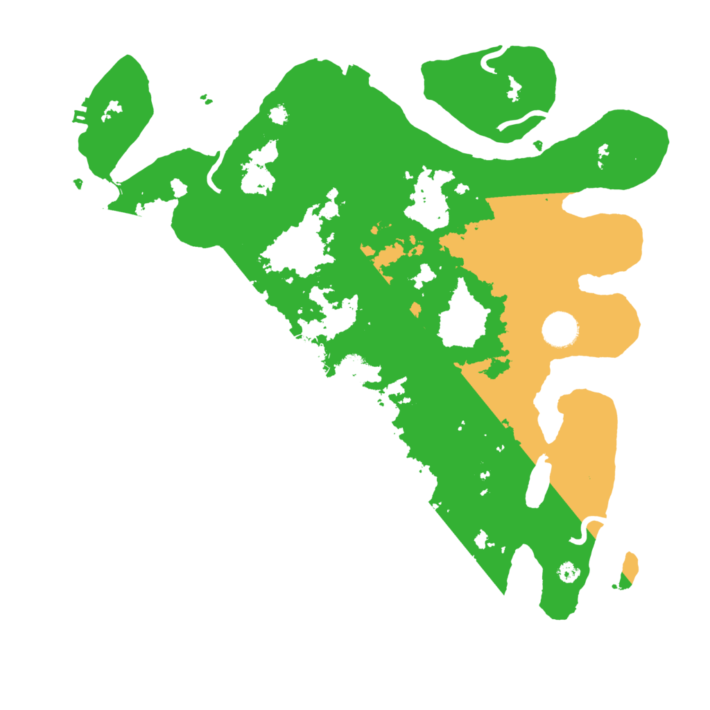 Biome Rust Map: Procedural Map, Size: 3500, Seed: 663644975