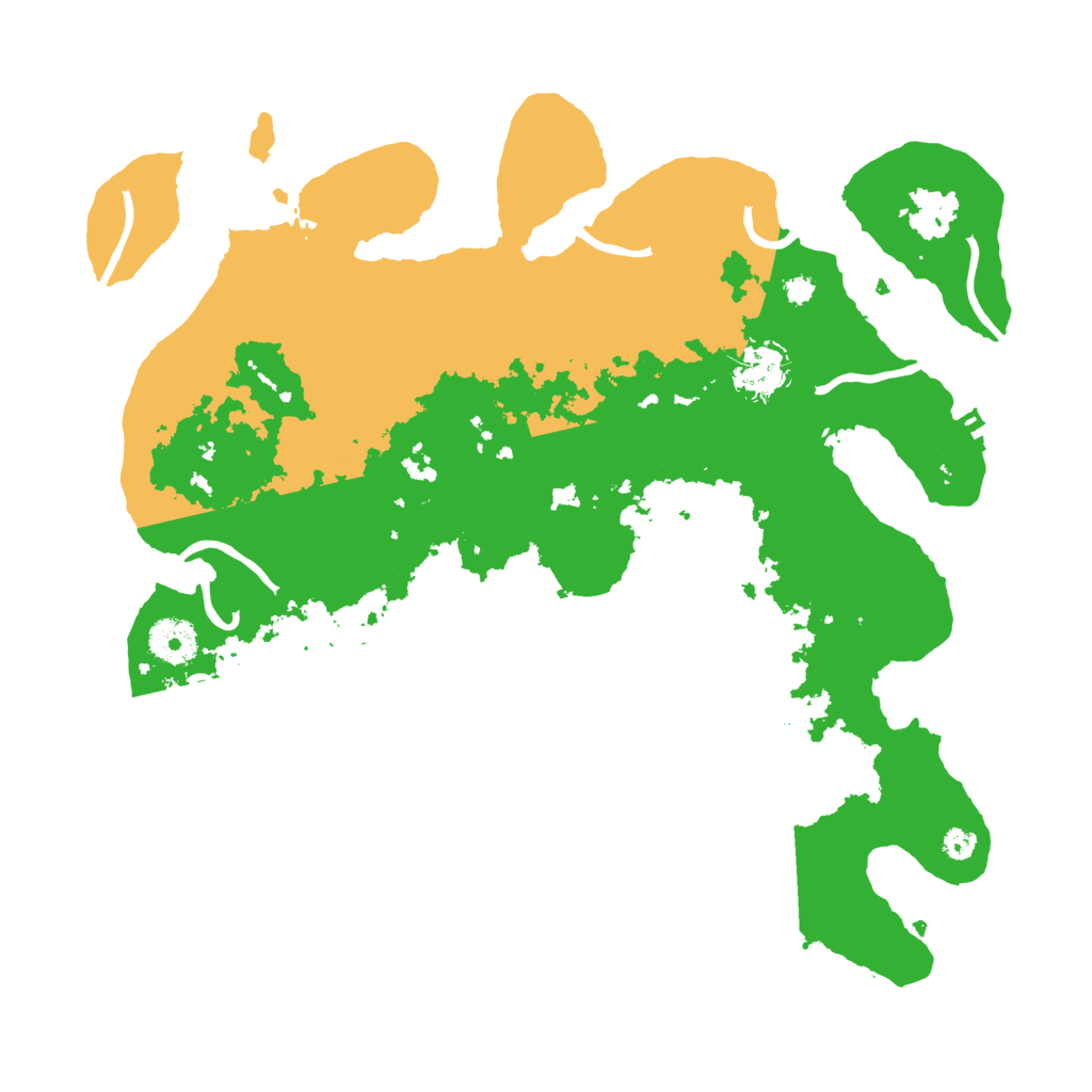 Biome Rust Map: Procedural Map, Size: 3500, Seed: 793691404