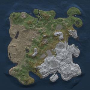 Thumbnail Rust Map: Procedural Map, Size: 3600, Seed: 10604, 18 Monuments