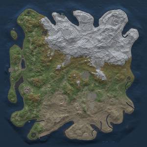 Thumbnail Rust Map: Procedural Map, Size: 4250, Seed: 642105618, 17 Monuments