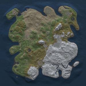 Thumbnail Rust Map: Procedural Map, Size: 3700, Seed: 30923360, 17 Monuments