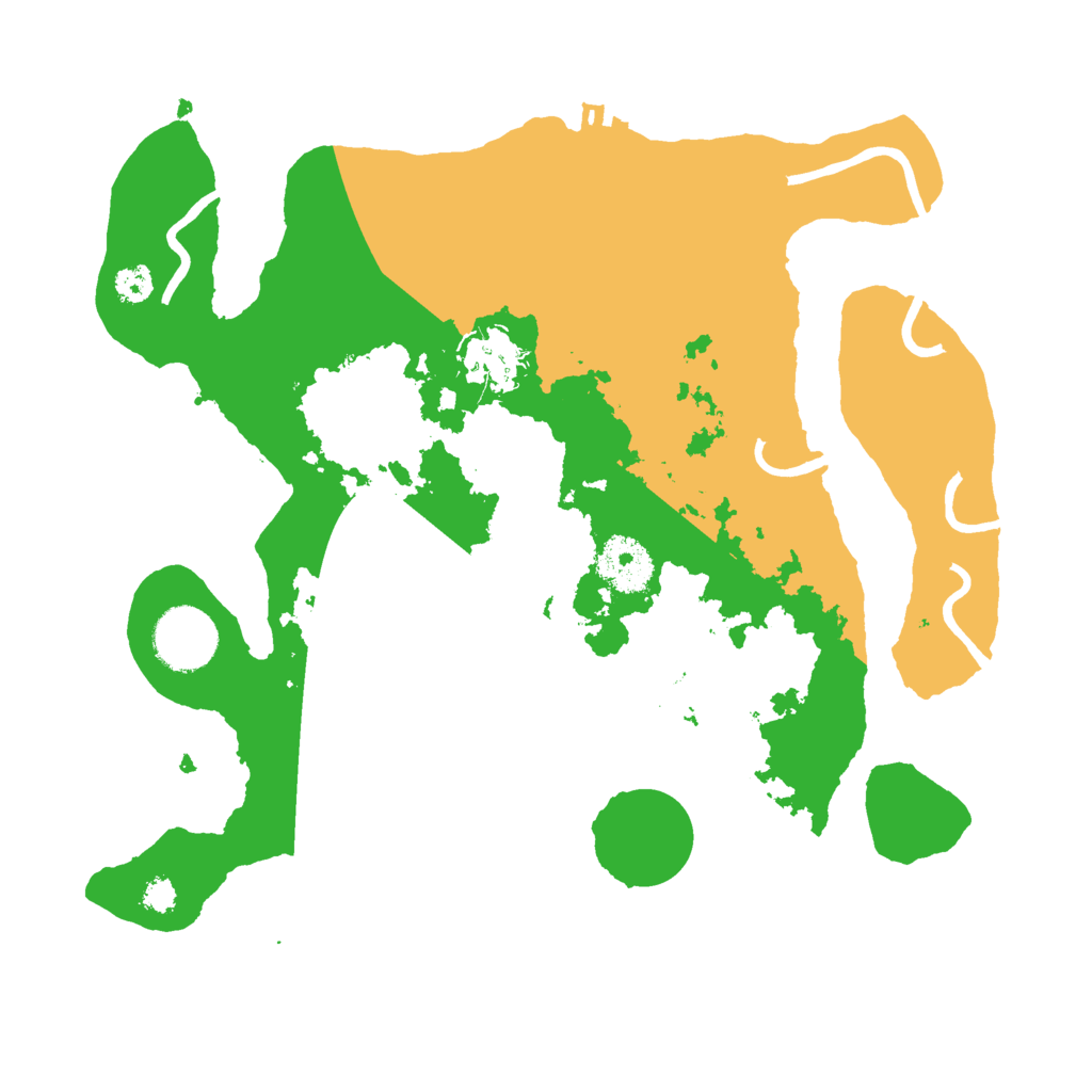 Biome Rust Map: Procedural Map, Size: 3000, Seed: 26490