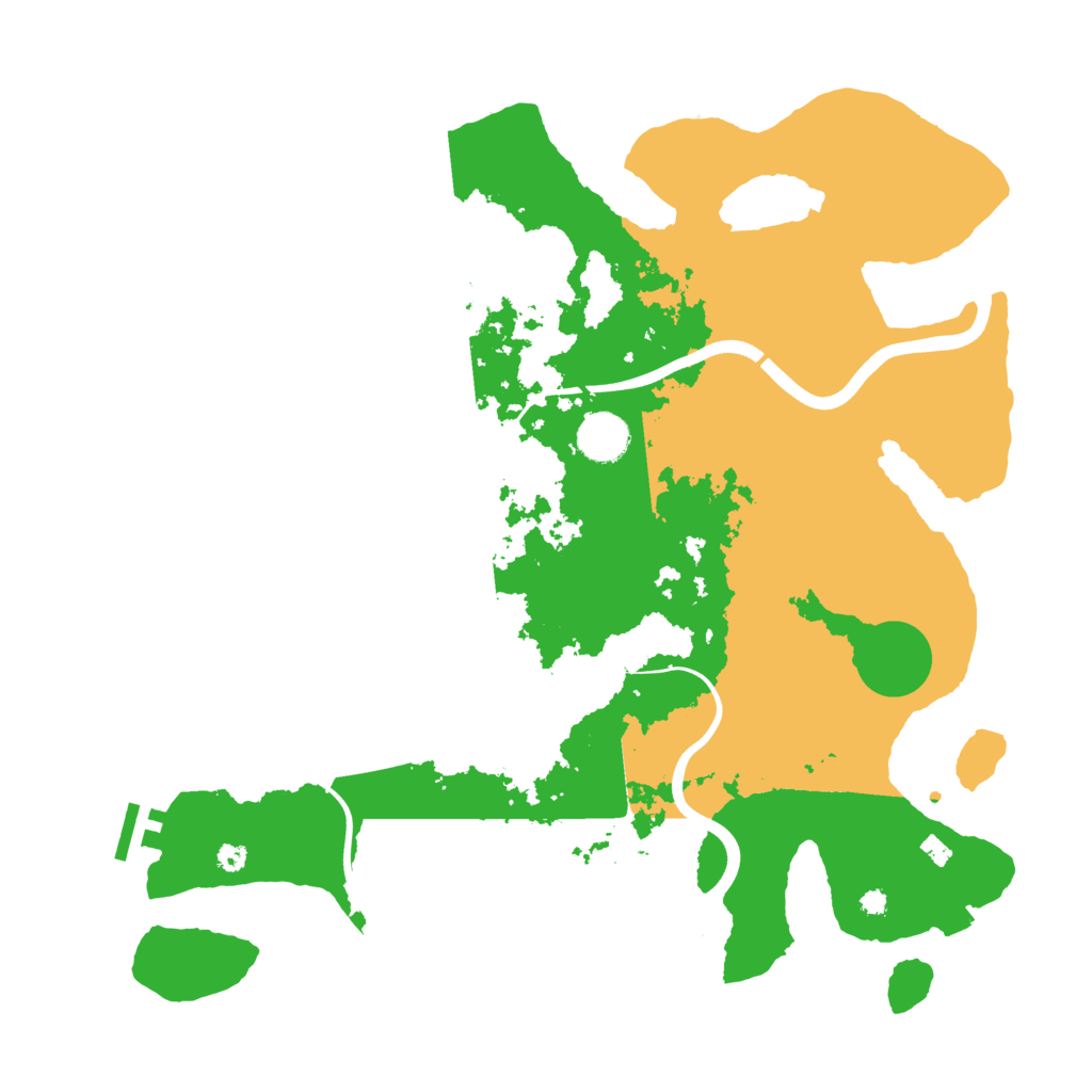 Biome Rust Map: Procedural Map, Size: 3800, Seed: 36002003