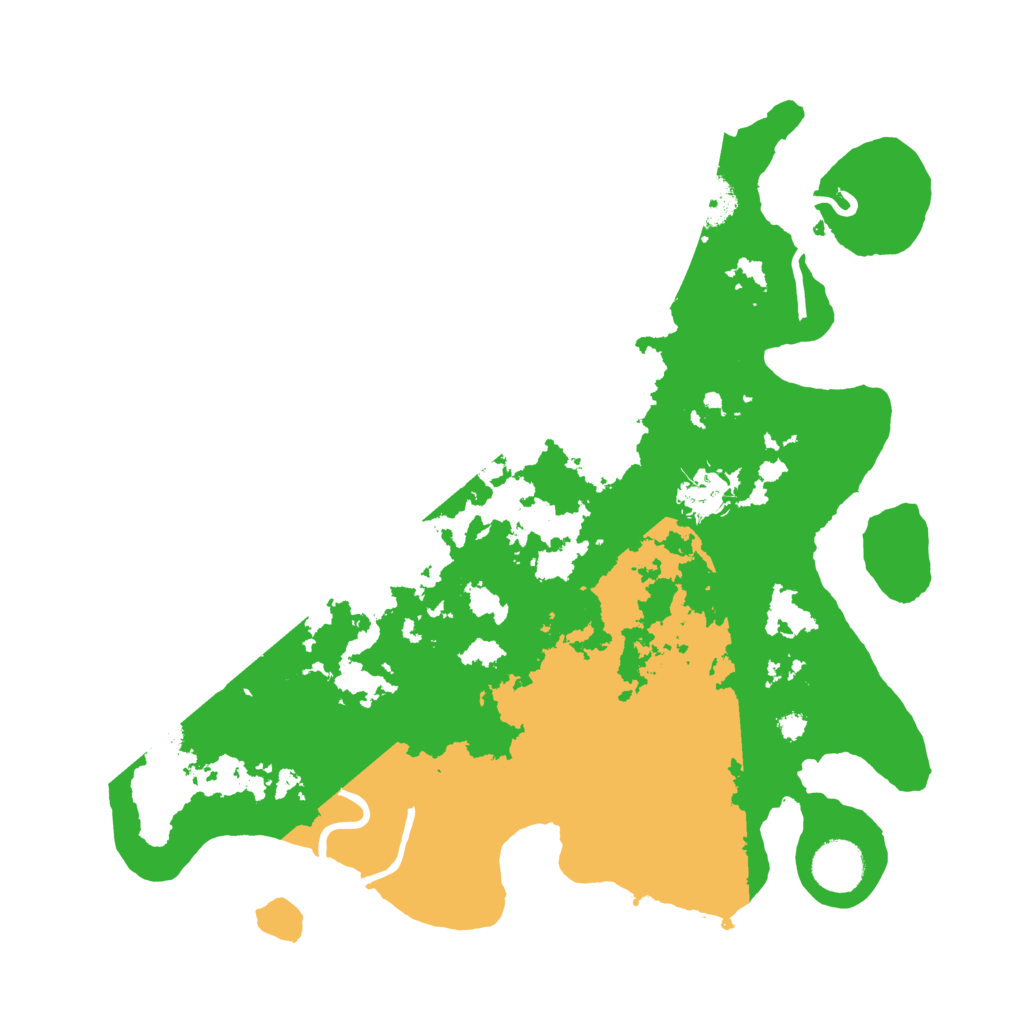 Biome Rust Map: Procedural Map, Size: 3500, Seed: 18838