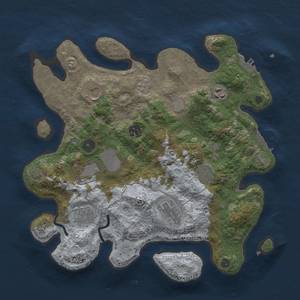 Thumbnail Rust Map: Procedural Map, Size: 3500, Seed: 89618, 16 Monuments