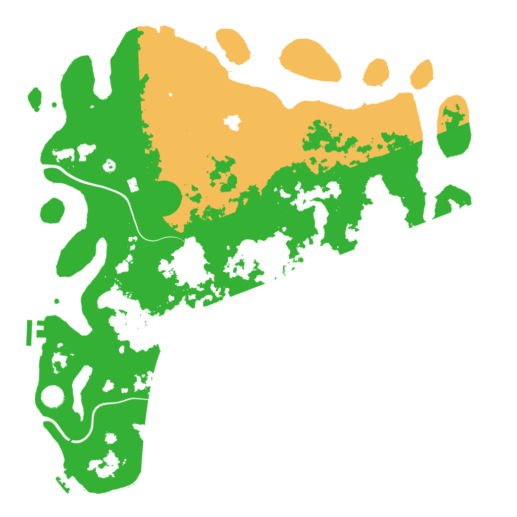 Biome Rust Map: Procedural Map, Size: 4050, Seed: 1338174455