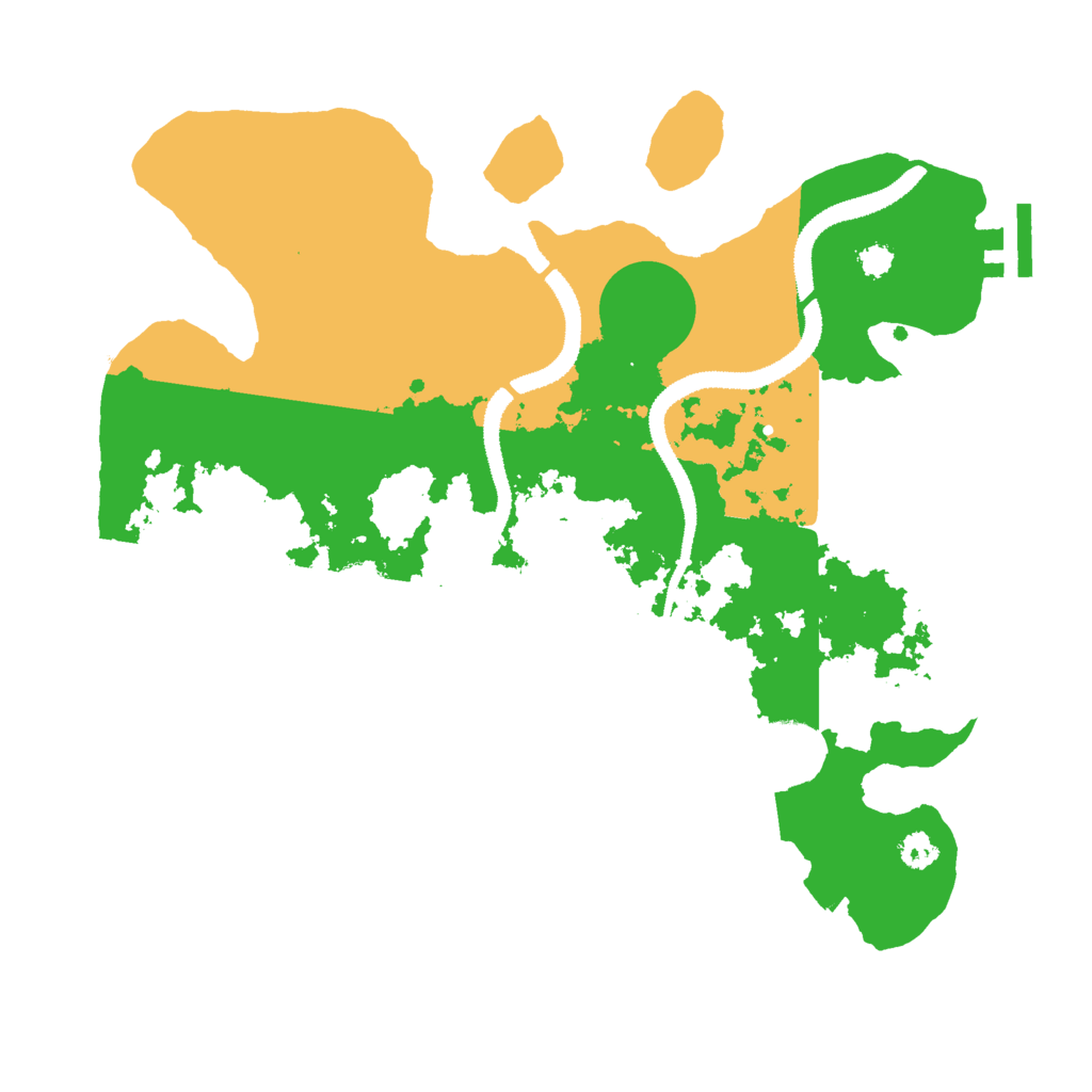 Biome Rust Map: Procedural Map, Size: 3000, Seed: 208178812
