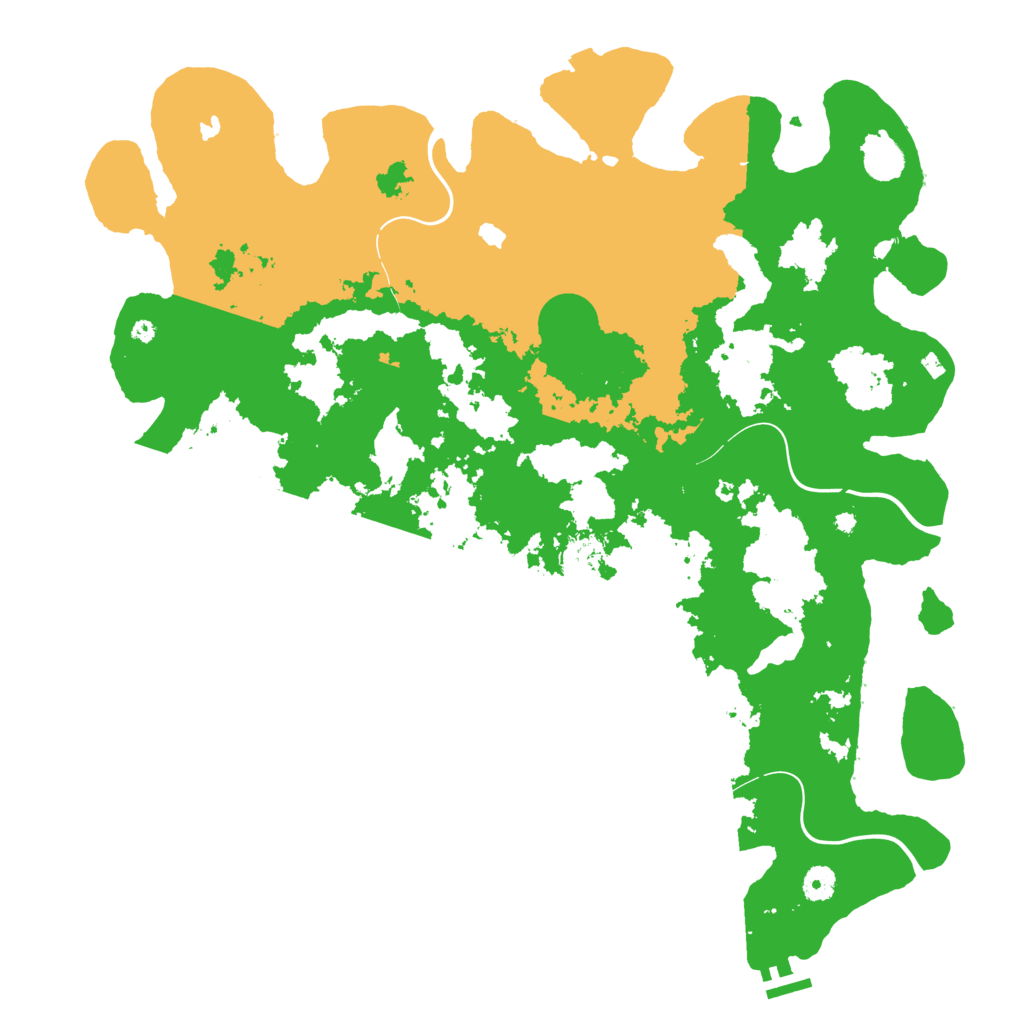Biome Rust Map: Procedural Map, Size: 4500, Seed: 19599