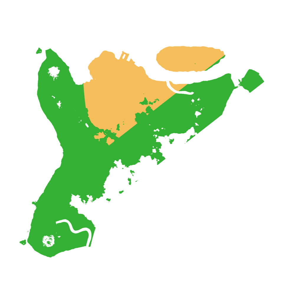 Biome Rust Map: Procedural Map, Size: 2500, Seed: 2900