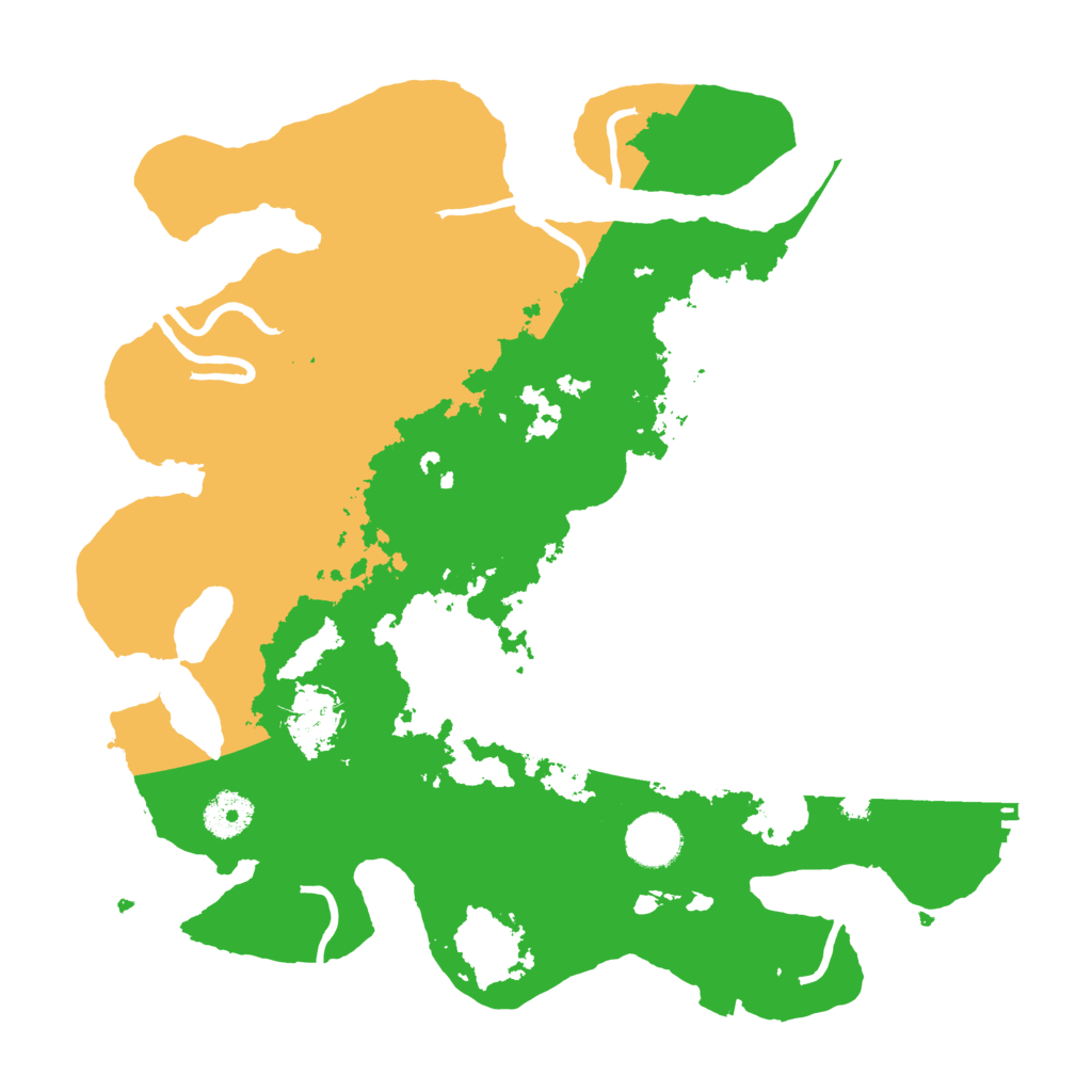 Biome Rust Map: Procedural Map, Size: 3500, Seed: 121543469