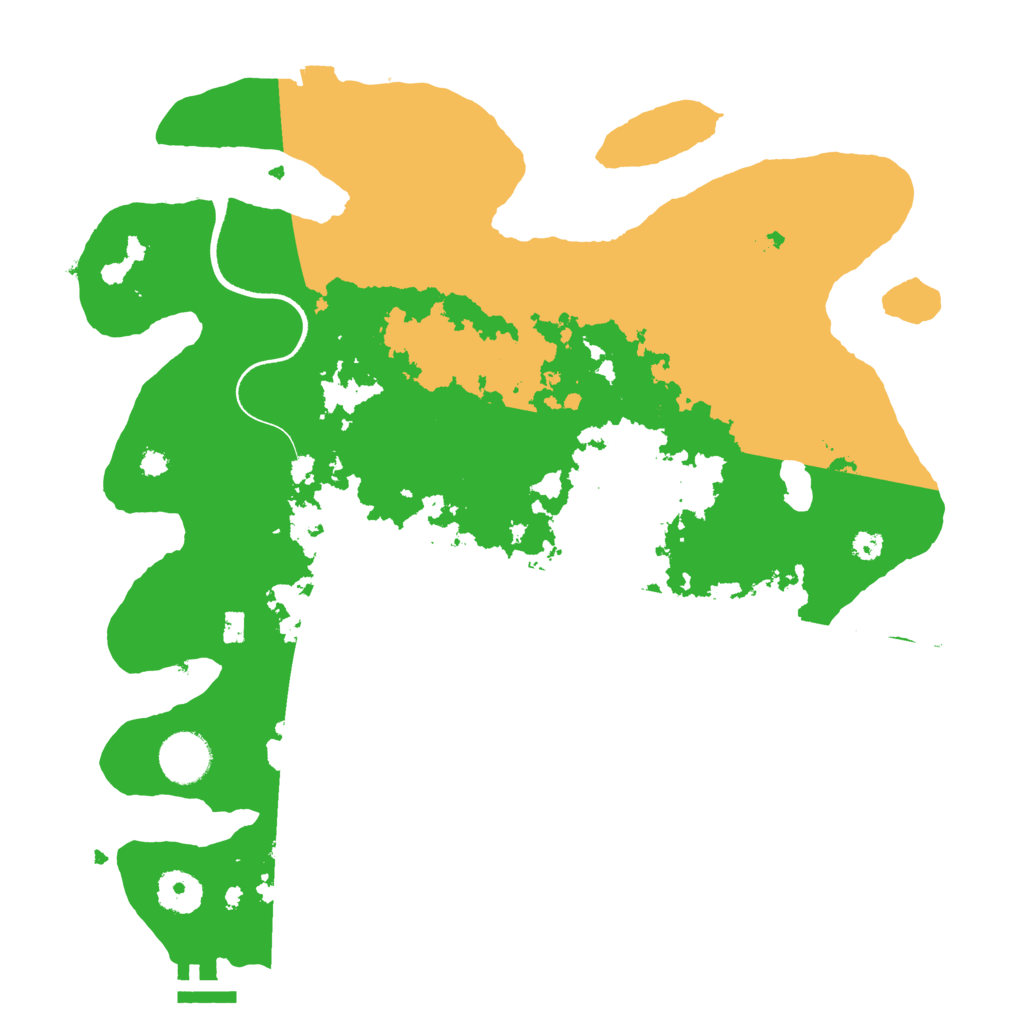 Biome Rust Map: Procedural Map, Size: 3500, Seed: 954280705