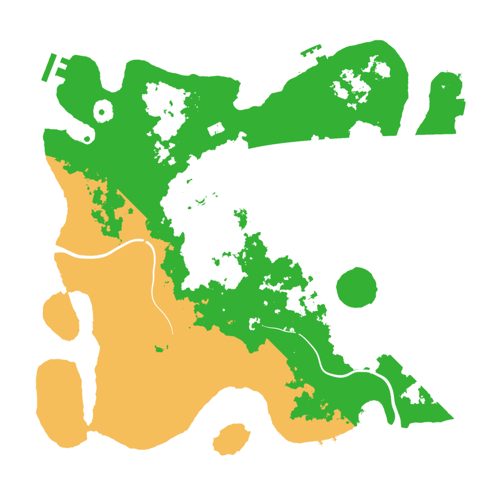 Biome Rust Map: Procedural Map, Size: 3500, Seed: 1838101