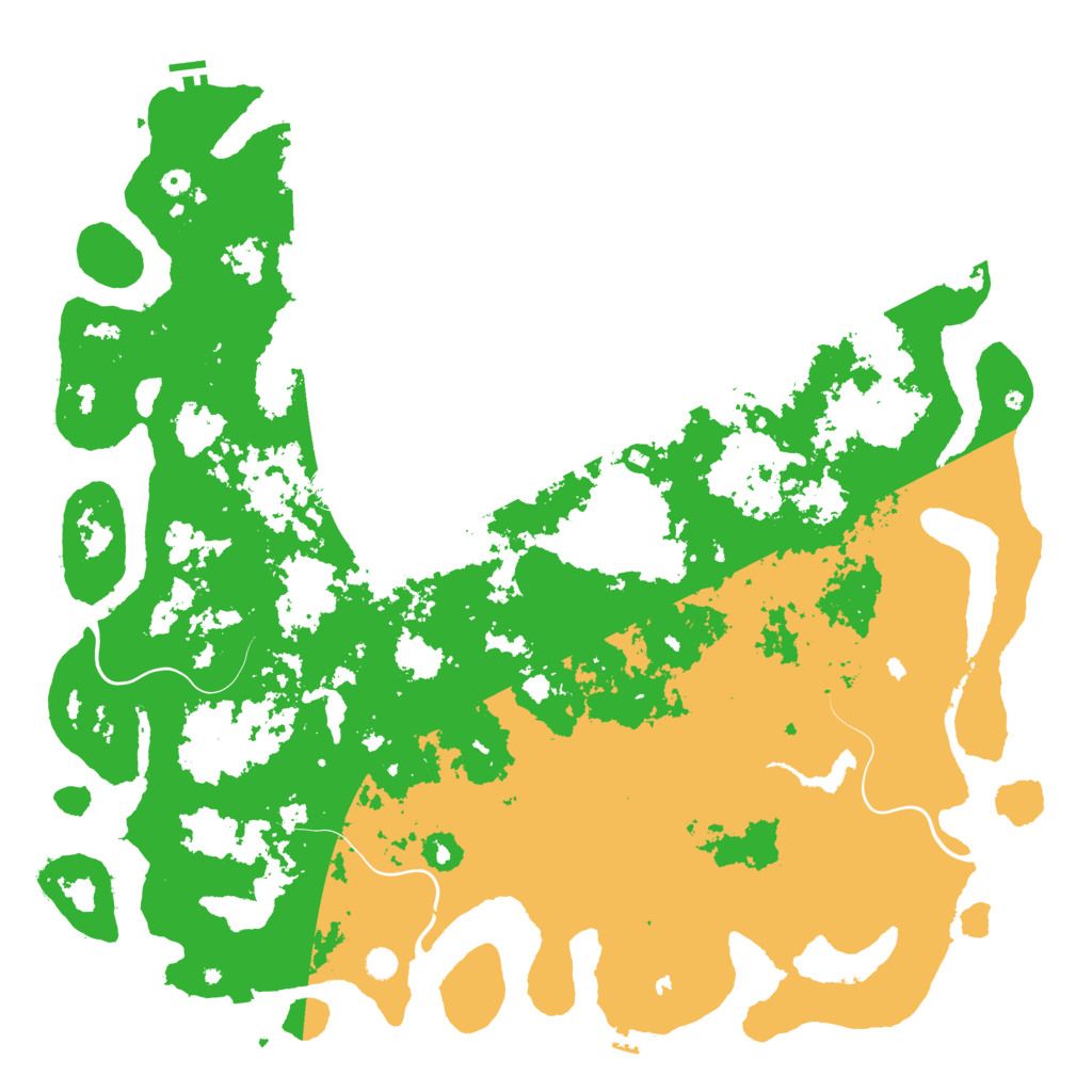 Biome Rust Map: Procedural Map, Size: 6000, Seed: 2338828