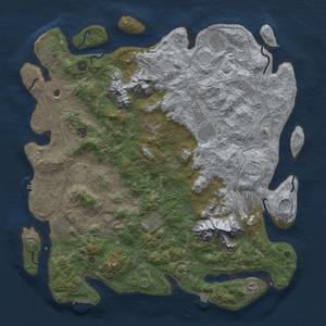 Thumbnail Rust Map: Procedural Map, Size: 5000, Seed: 857025806, 19 Monuments