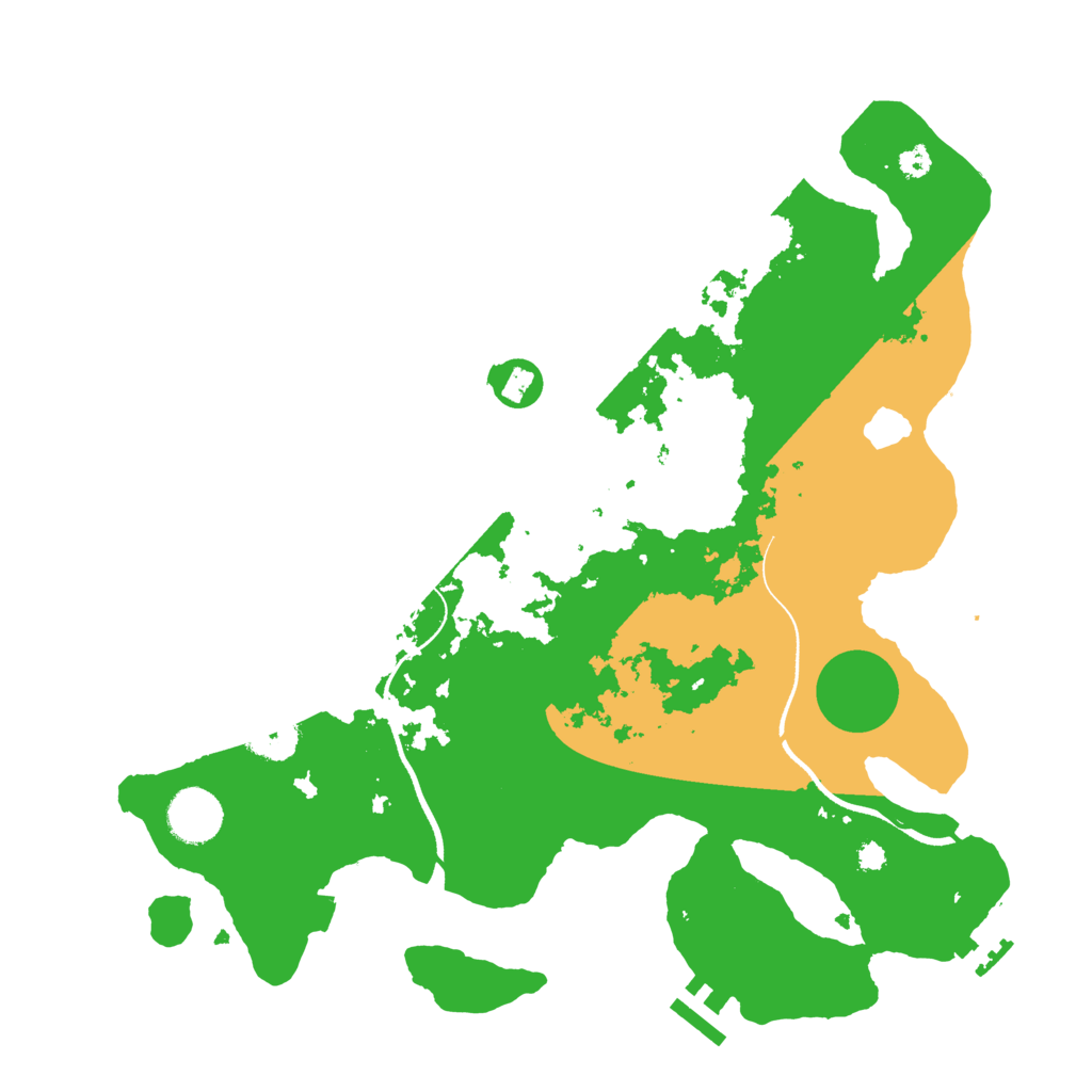 Biome Rust Map: Procedural Map, Size: 3500, Seed: 766029734