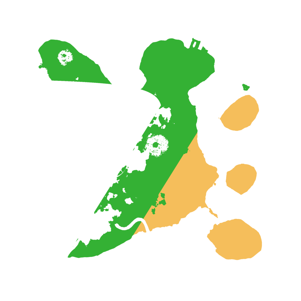 Biome Rust Map: Procedural Map, Size: 2100, Seed: 4435