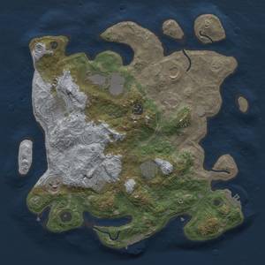 Thumbnail Rust Map: Procedural Map, Size: 3500, Seed: 4102023, 14 Monuments