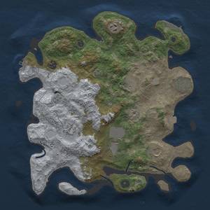 Thumbnail Rust Map: Procedural Map, Size: 3600, Seed: 1666, 16 Monuments