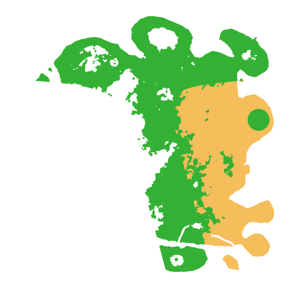 Biome Rust Map: Procedural Map, Size: 3600, Seed: 1666