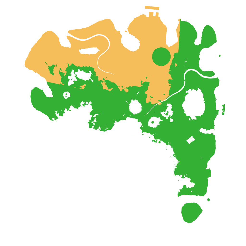 Biome Rust Map: Procedural Map, Size: 3500, Seed: 1991841456