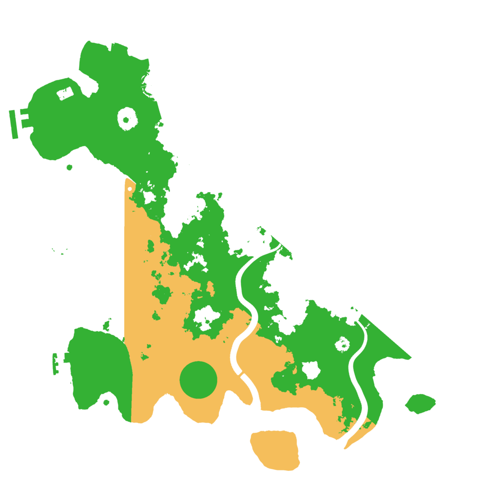 Biome Rust Map: Procedural Map, Size: 3500, Seed: 13377