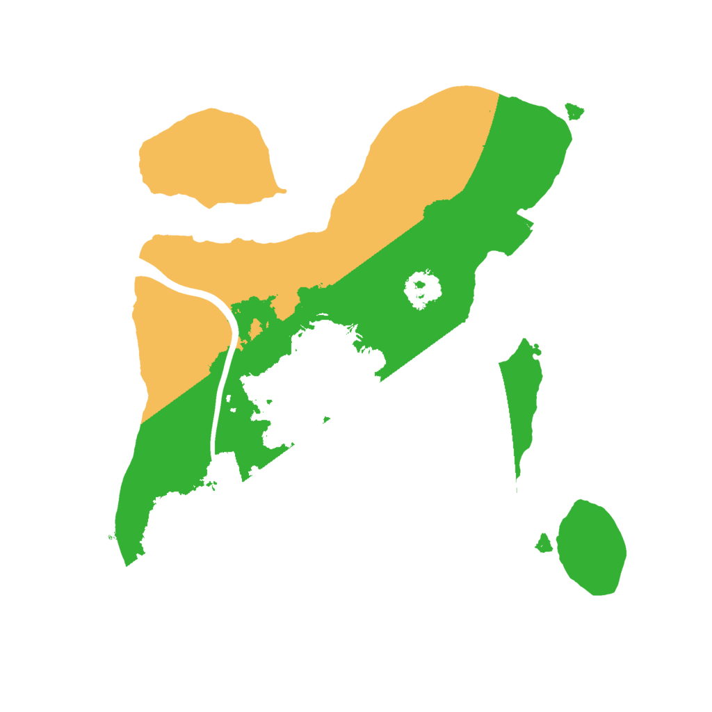 Biome Rust Map: Procedural Map, Size: 2000, Seed: 1231315412