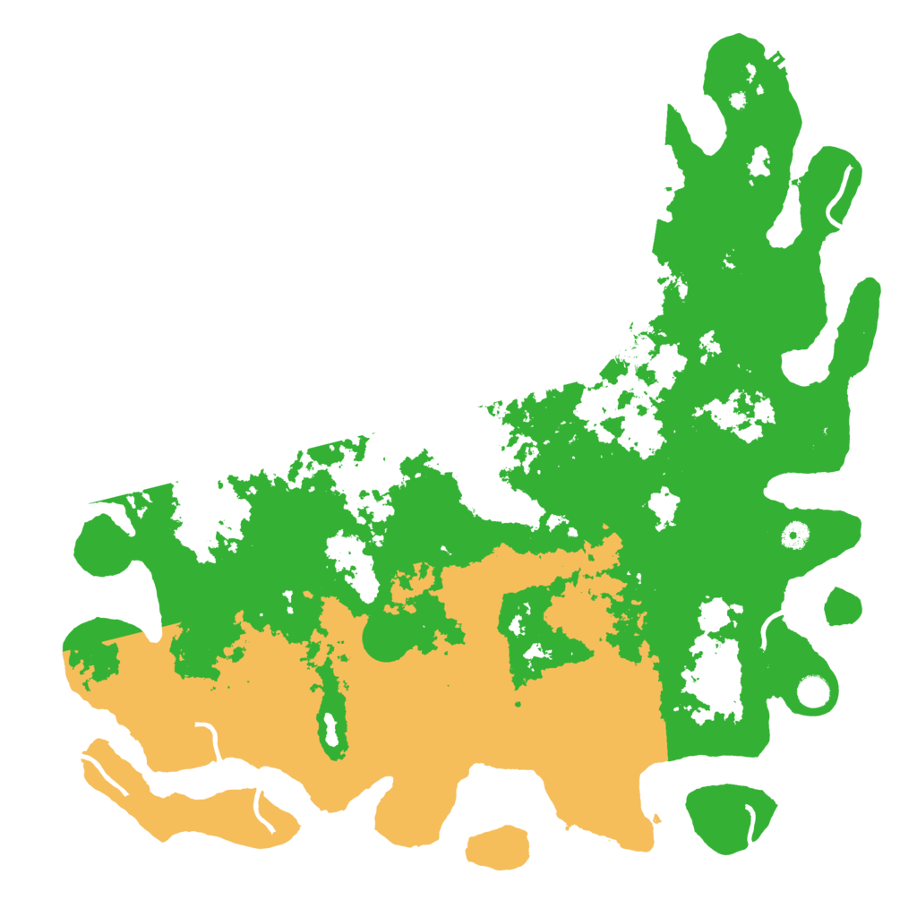 Biome Rust Map: Procedural Map, Size: 5000, Seed: 488392028