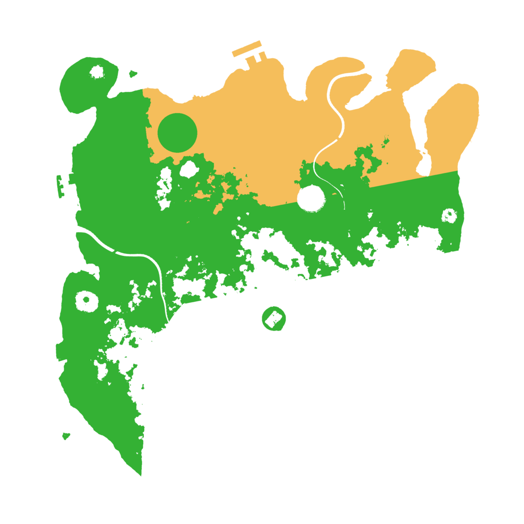 Biome Rust Map: Procedural Map, Size: 3500, Seed: 892233107