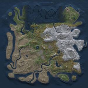 Thumbnail Rust Map: Procedural Map, Size: 4250, Seed: 32510385, 17 Monuments