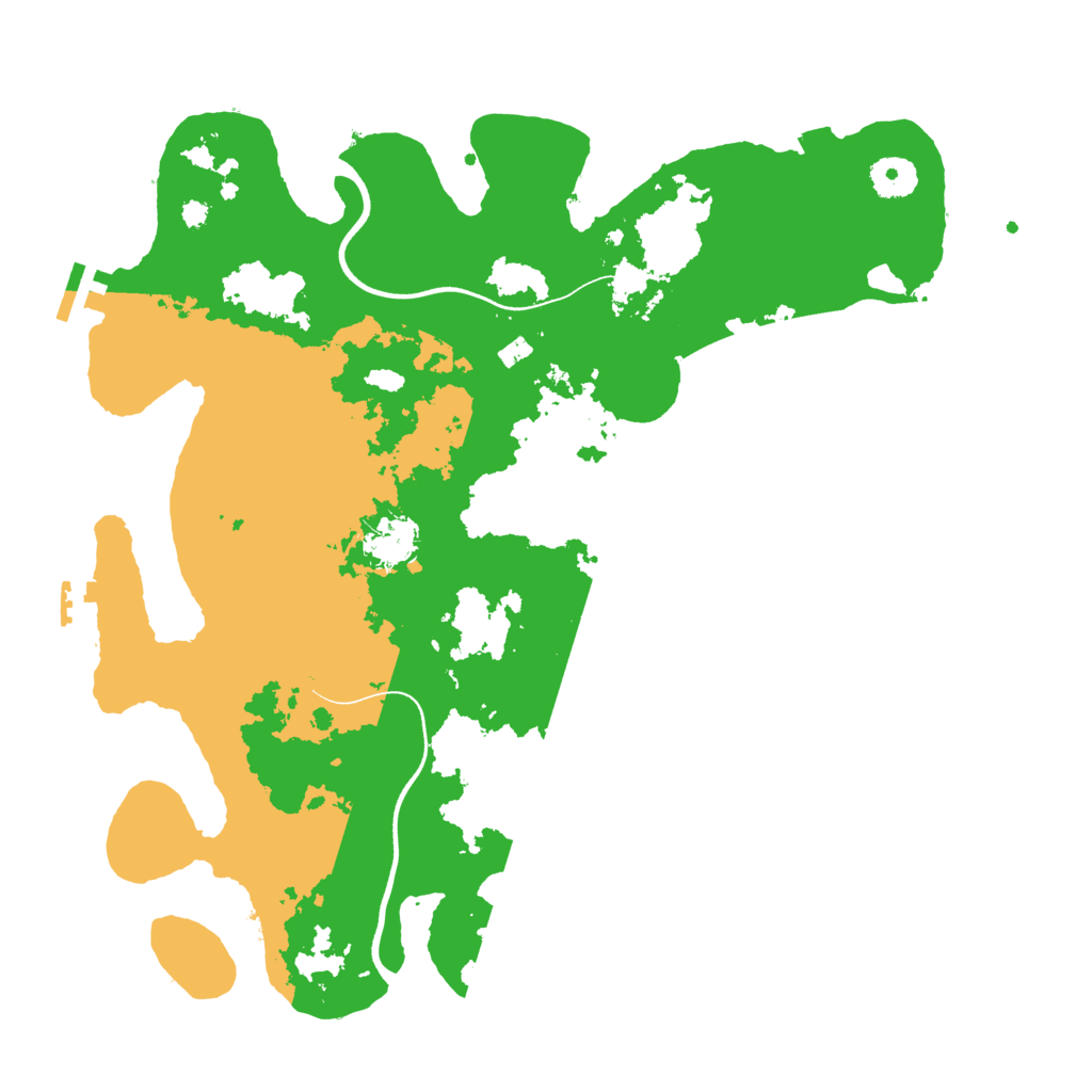 Biome Rust Map: Procedural Map, Size: 3700, Seed: 699119333