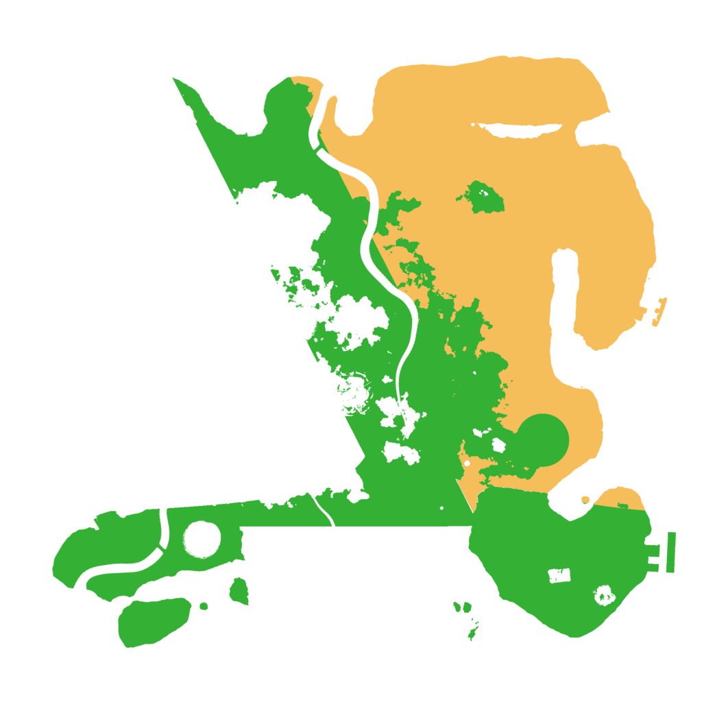 Biome Rust Map: Procedural Map, Size: 3500, Seed: 546618318
