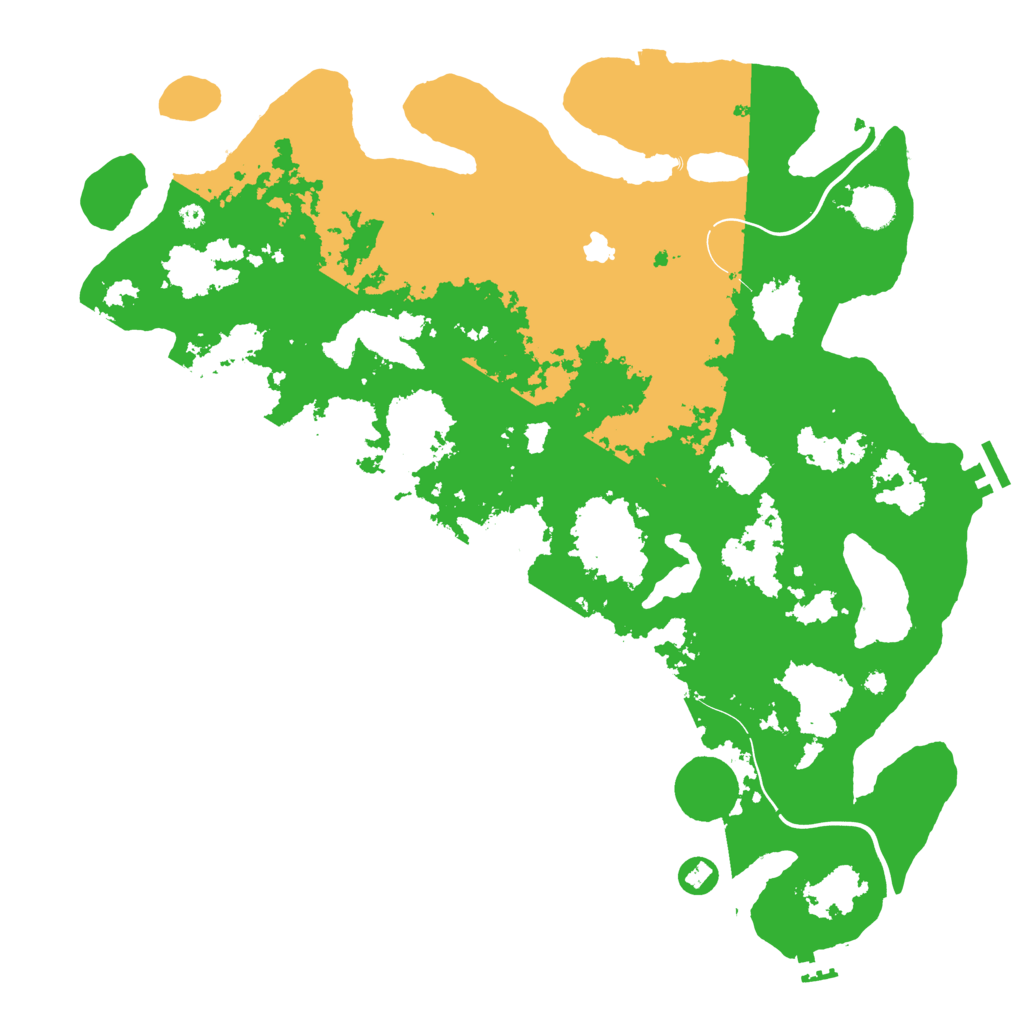 Biome Rust Map: Procedural Map, Size: 4250, Seed: 131870778