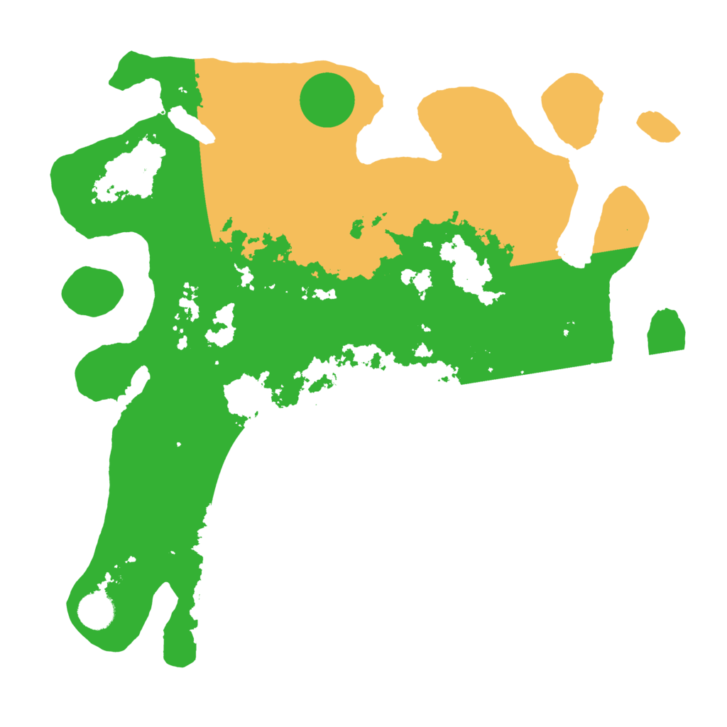 Biome Rust Map: Barren, Size: 3500, Seed: 96412699