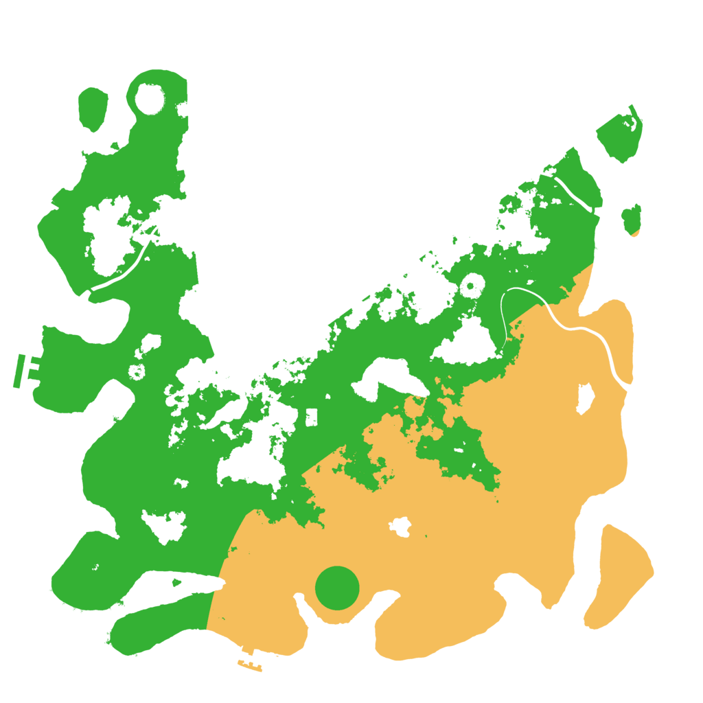 Biome Rust Map: Procedural Map, Size: 4200, Seed: 48566