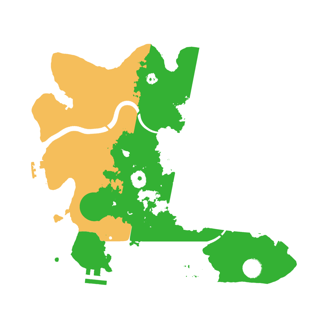 Biome Rust Map: Procedural Map, Size: 3000, Seed: 45389753