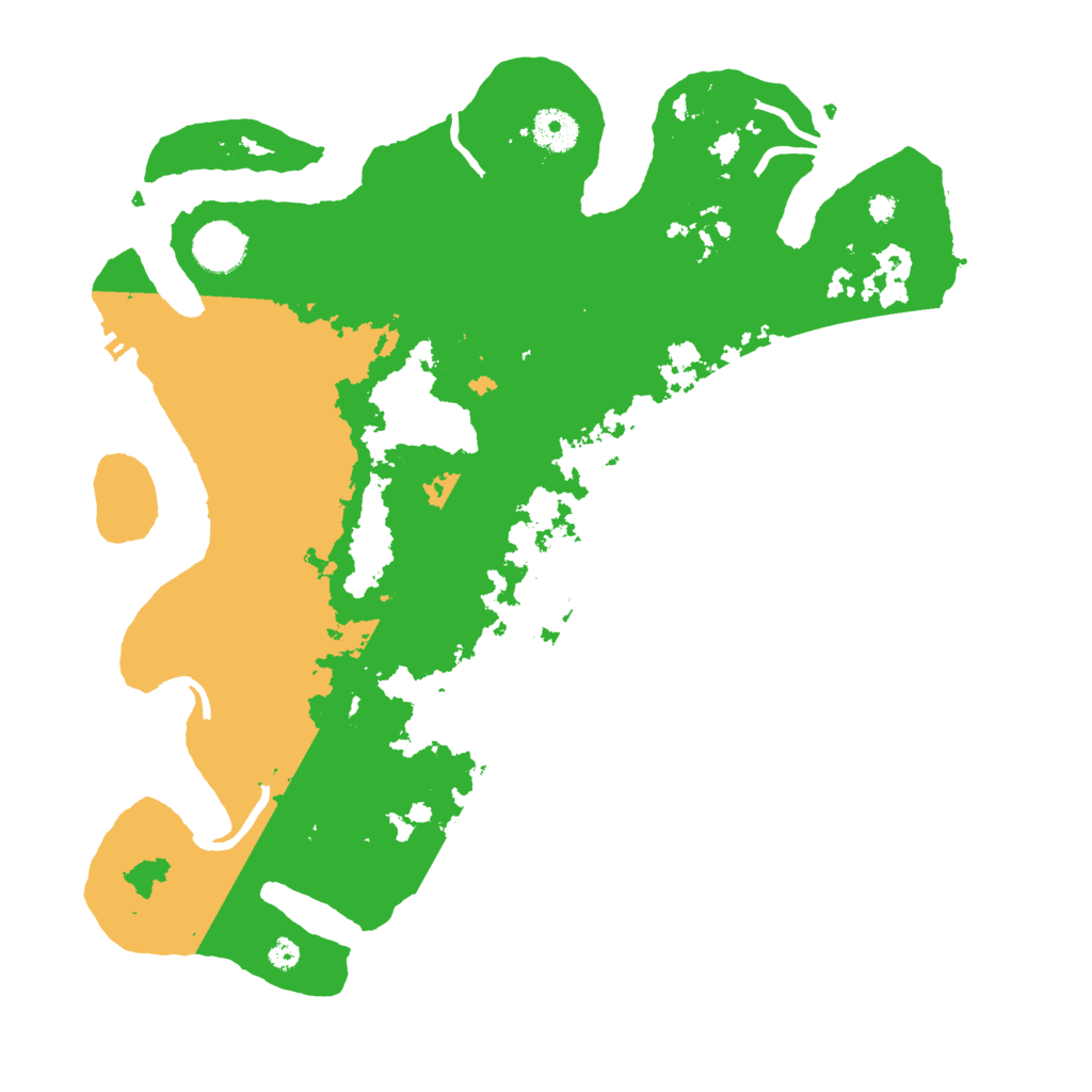 Biome Rust Map: Procedural Map, Size: 3700, Seed: 909495786