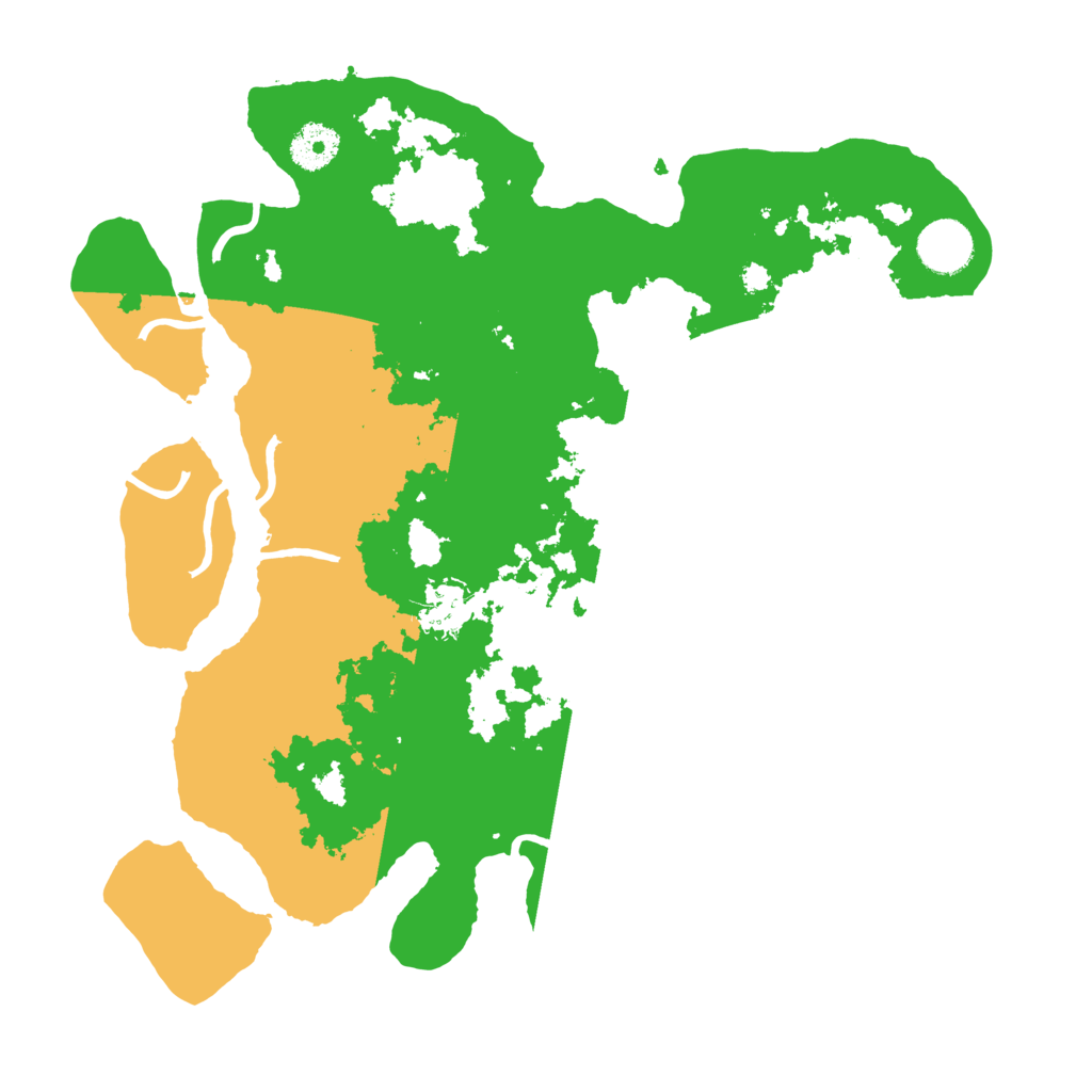 Biome Rust Map: Procedural Map, Size: 3500, Seed: 1296290981