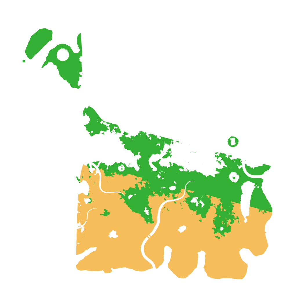 Biome Rust Map: Procedural Map, Size: 4500, Seed: 18008