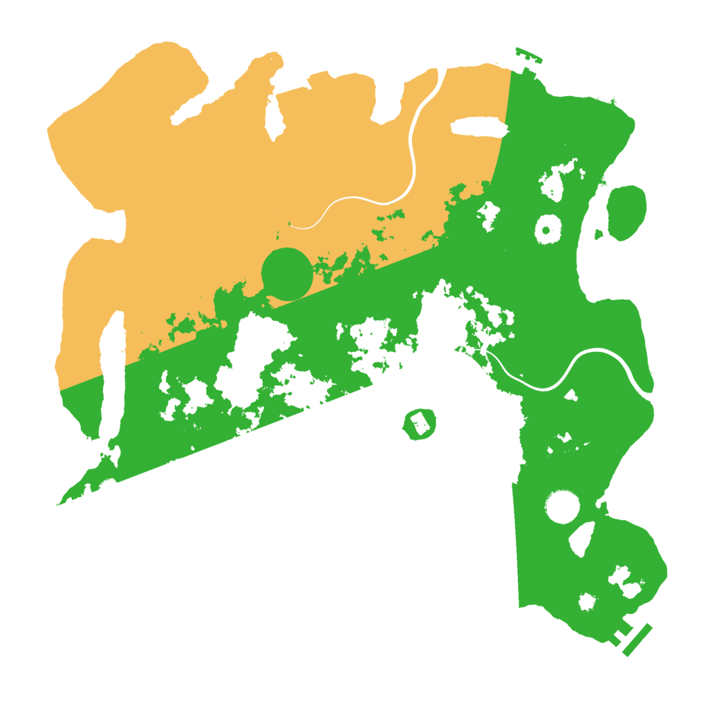 Biome Rust Map: Procedural Map, Size: 3700, Seed: 924065409
