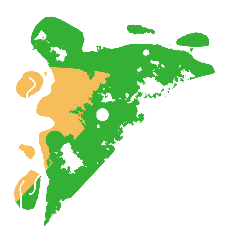 Biome Rust Map: Procedural Map, Size: 3500, Seed: 49765569