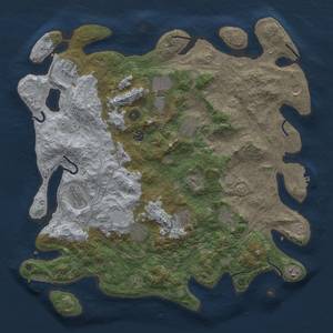 Thumbnail Rust Map: Procedural Map, Size: 4500, Seed: 526985373, 19 Monuments