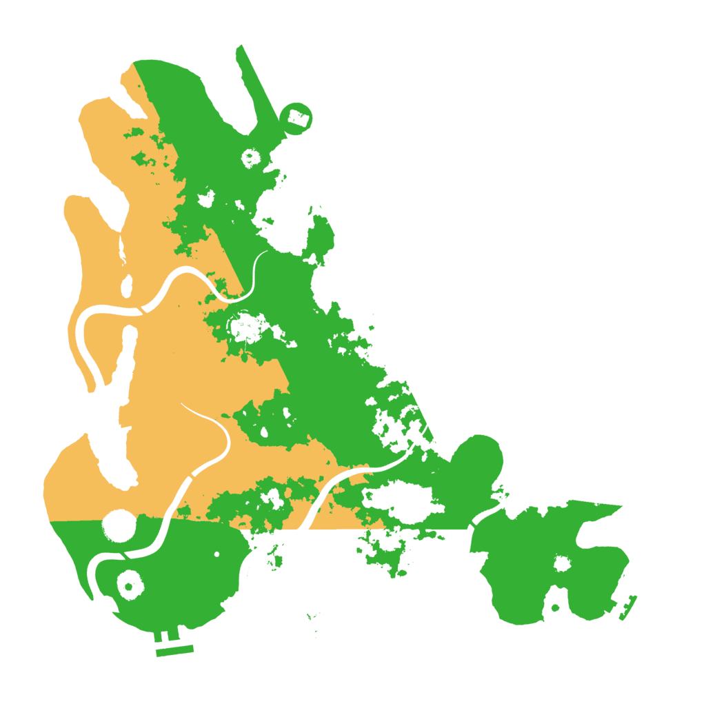 Biome Rust Map: Procedural Map, Size: 3800, Seed: 168888703
