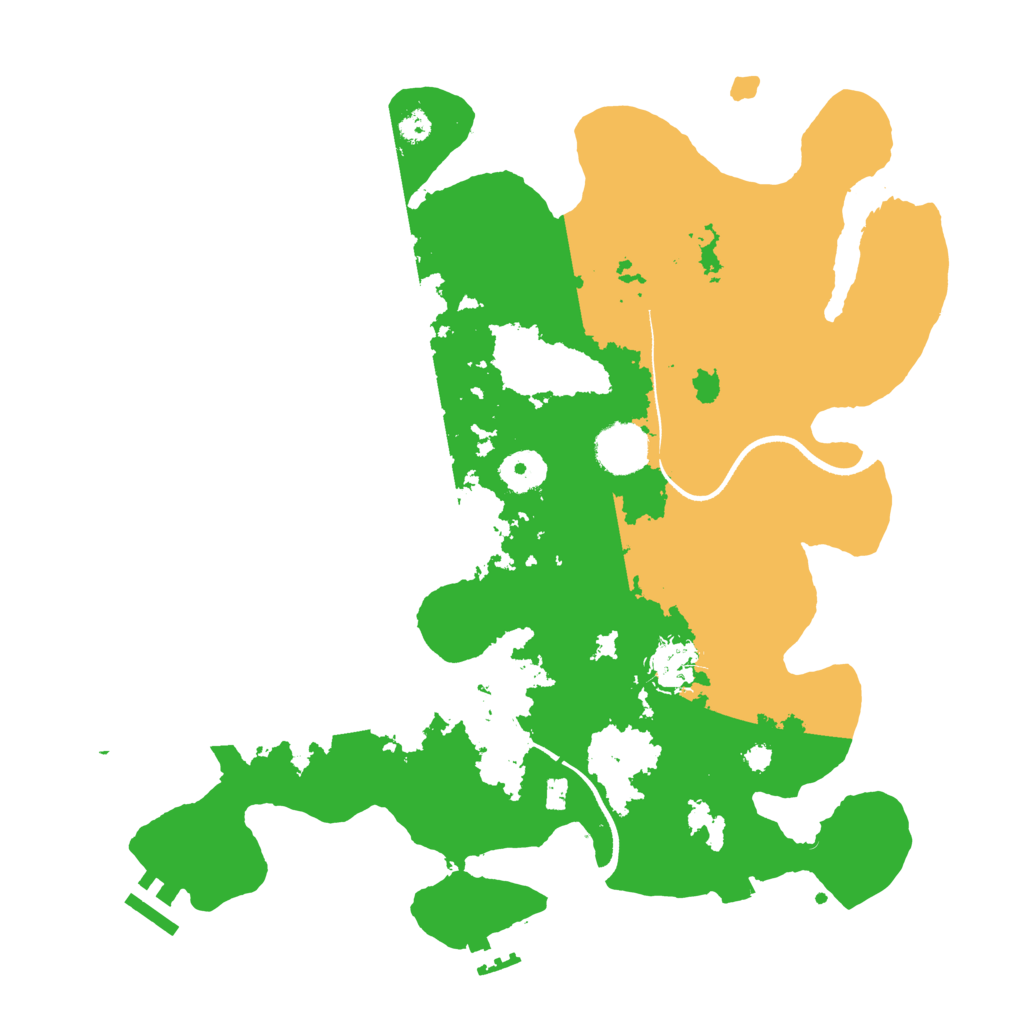 Biome Rust Map: Procedural Map, Size: 3500, Seed: 551243619