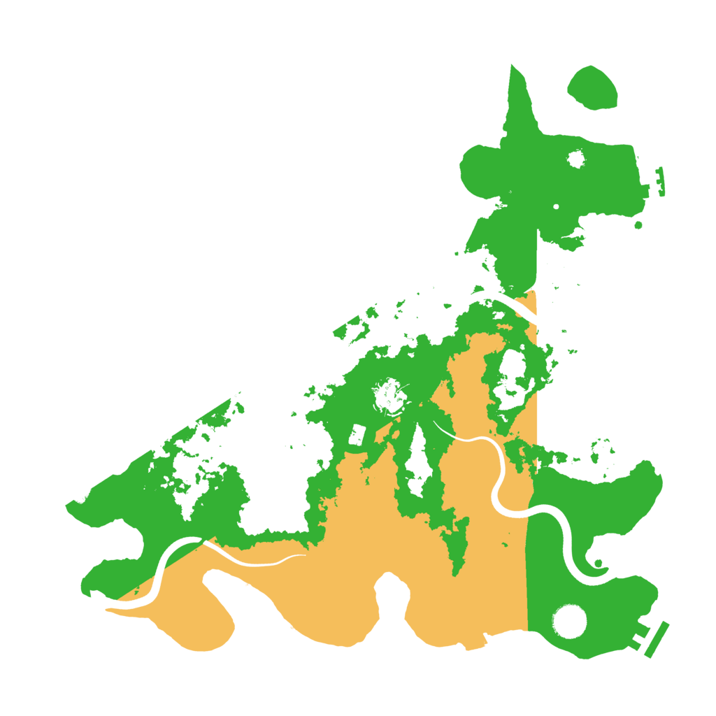 Biome Rust Map: Procedural Map, Size: 3700, Seed: 52