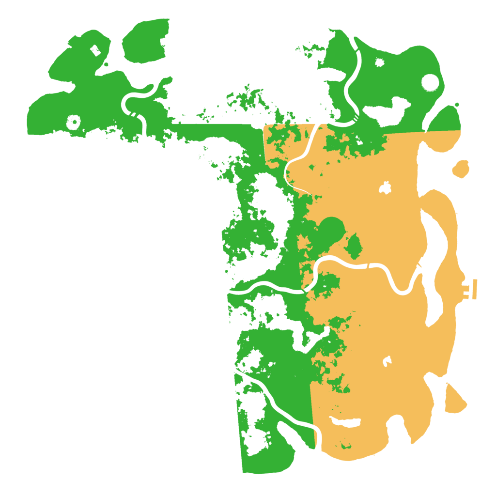 Biome Rust Map: Procedural Map, Size: 5000, Seed: 424532044