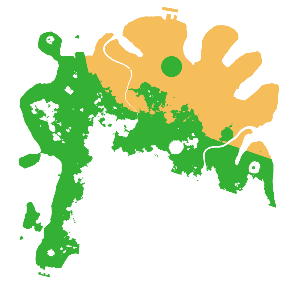 Biome Rust Map: Procedural Map, Size: 3750, Seed: 100604661