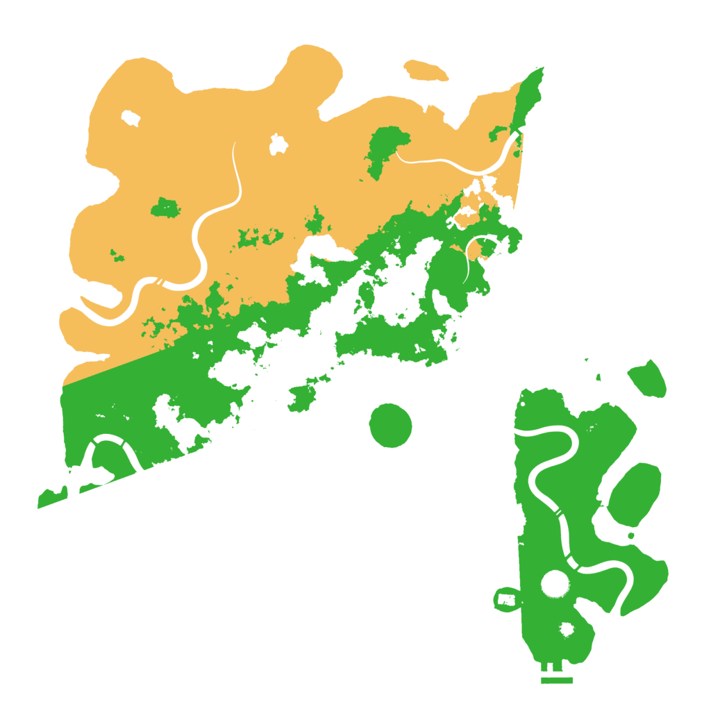 Biome Rust Map: Procedural Map, Size: 4500, Seed: 16685