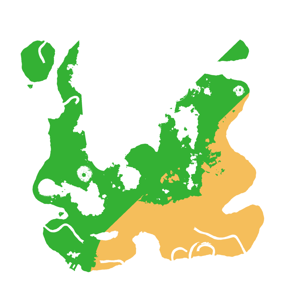 Biome Rust Map: Procedural Map, Size: 3000, Seed: 523410005