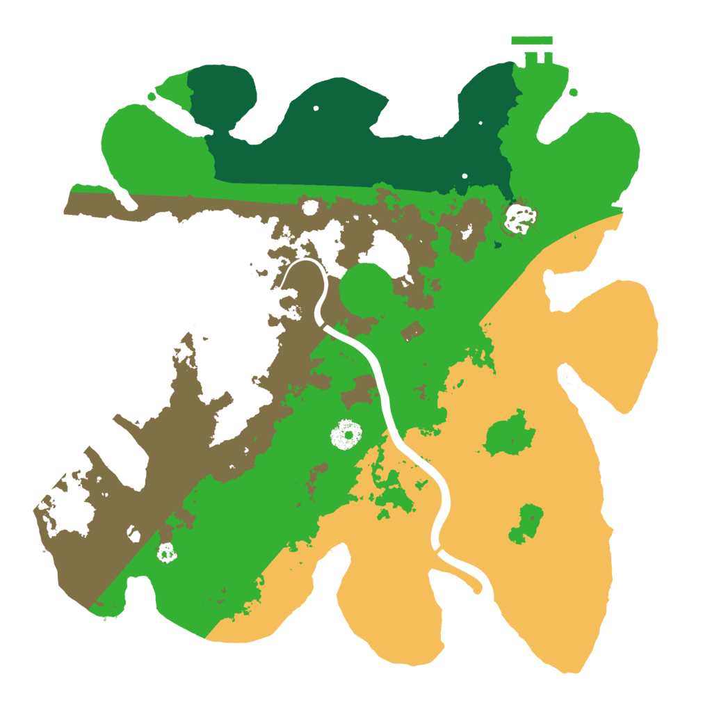 Biome Rust Map: Procedural Map, Size: 3500, Seed: 1690665045