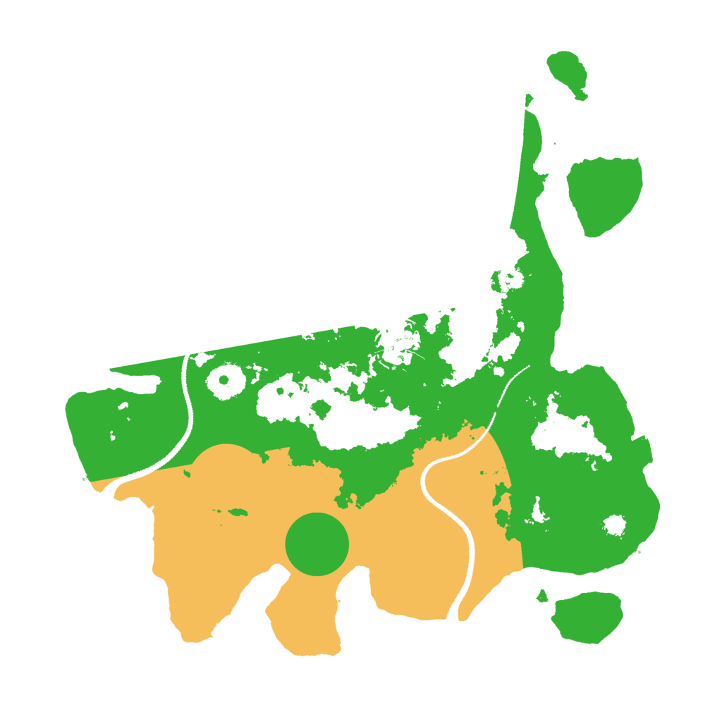 Biome Rust Map: Procedural Map, Size: 3000, Seed: 422984217